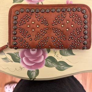 Free People studded wallet